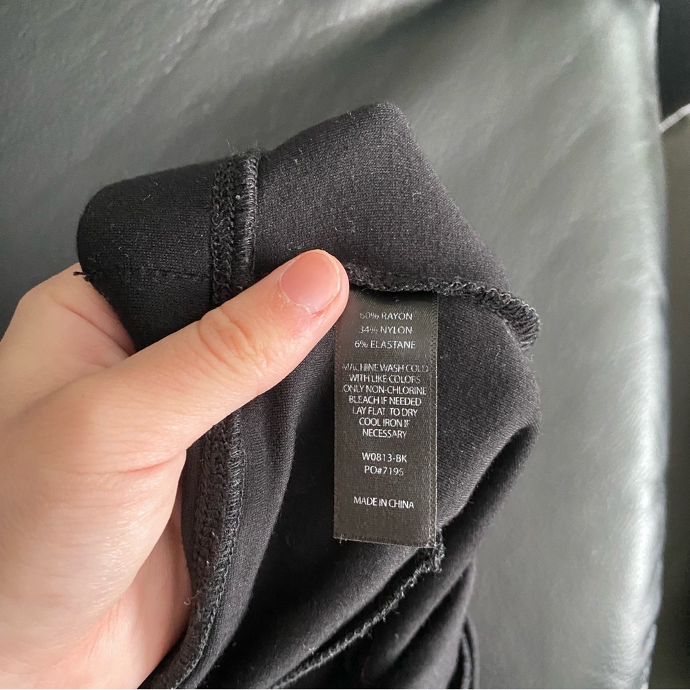 BETABRAND The Sassiest Pant Crop Overlay Maxi Skirt in Black Size Large Long - Picture 6 of 6